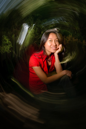 Spinning blur on Minh-Sa