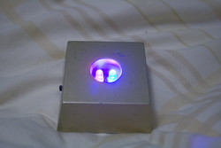 LED pedestal for crystal cubes