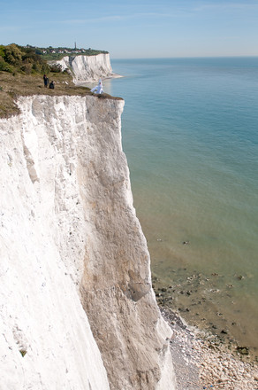 Photoshoot on the top of a white cliff in Dover